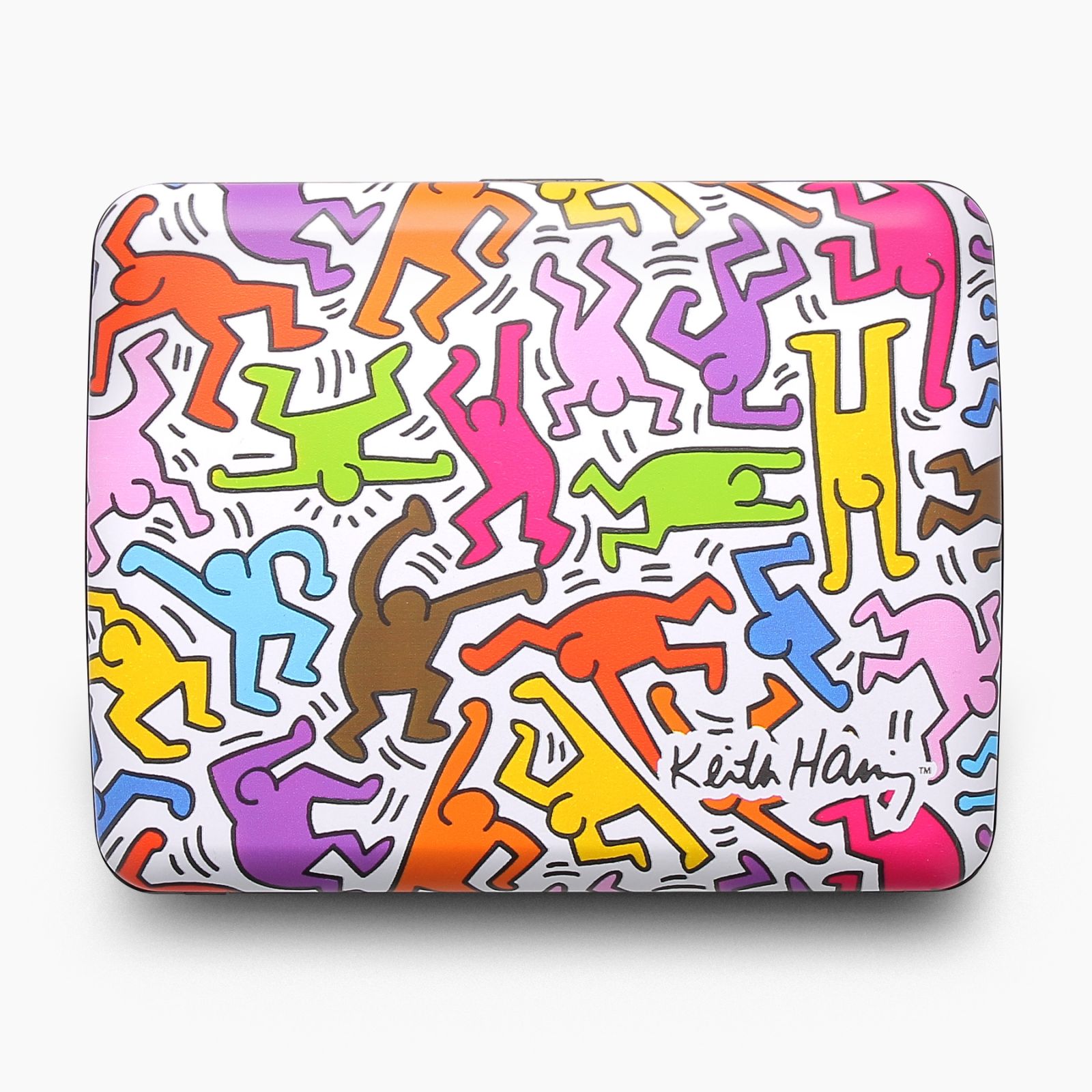 OGON Aluminum Wallet Smart Case V2.0 Large - Keith Haring Color